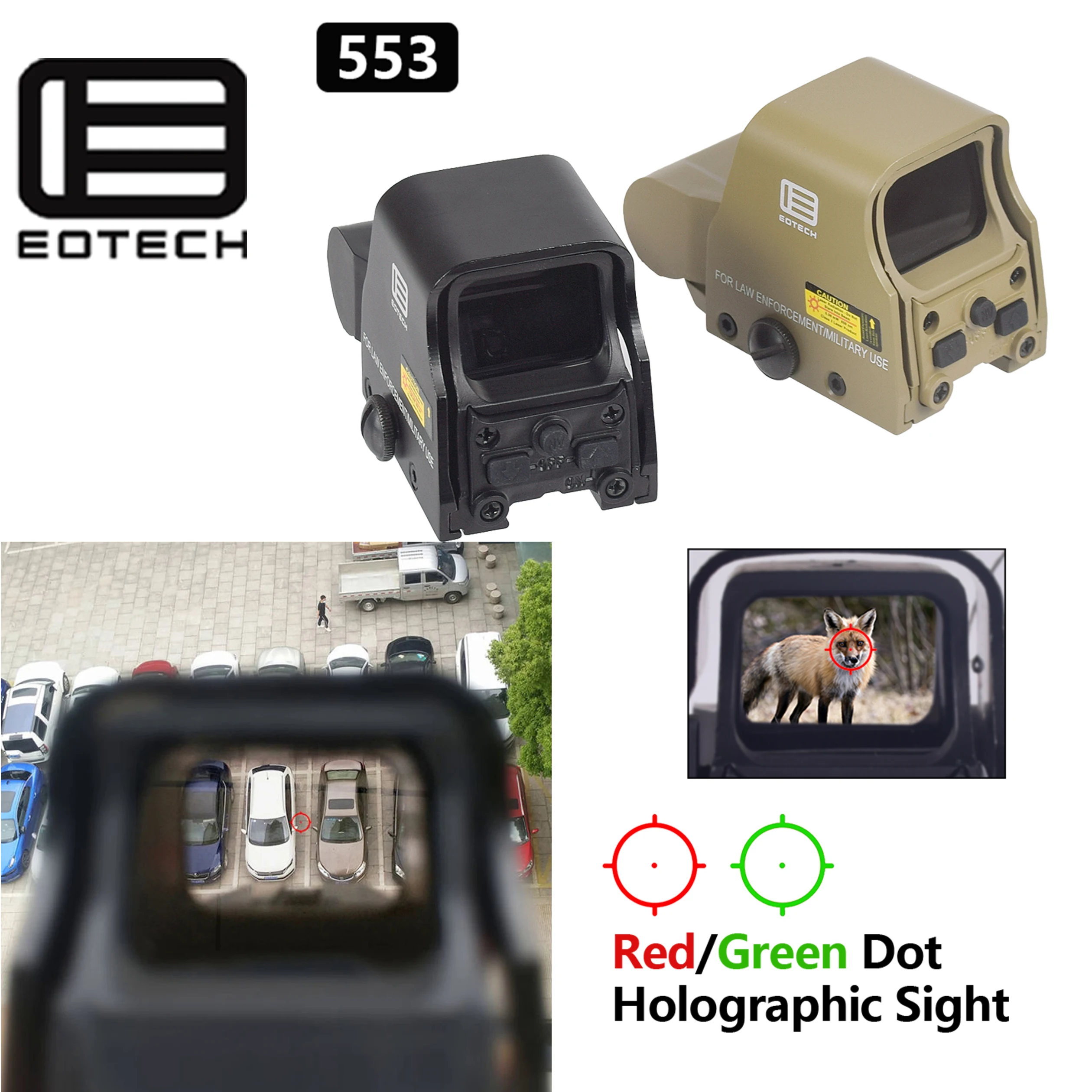 EOTech Soporte para Mira Holográfica punto verde/rojo rápido - imagen 5
