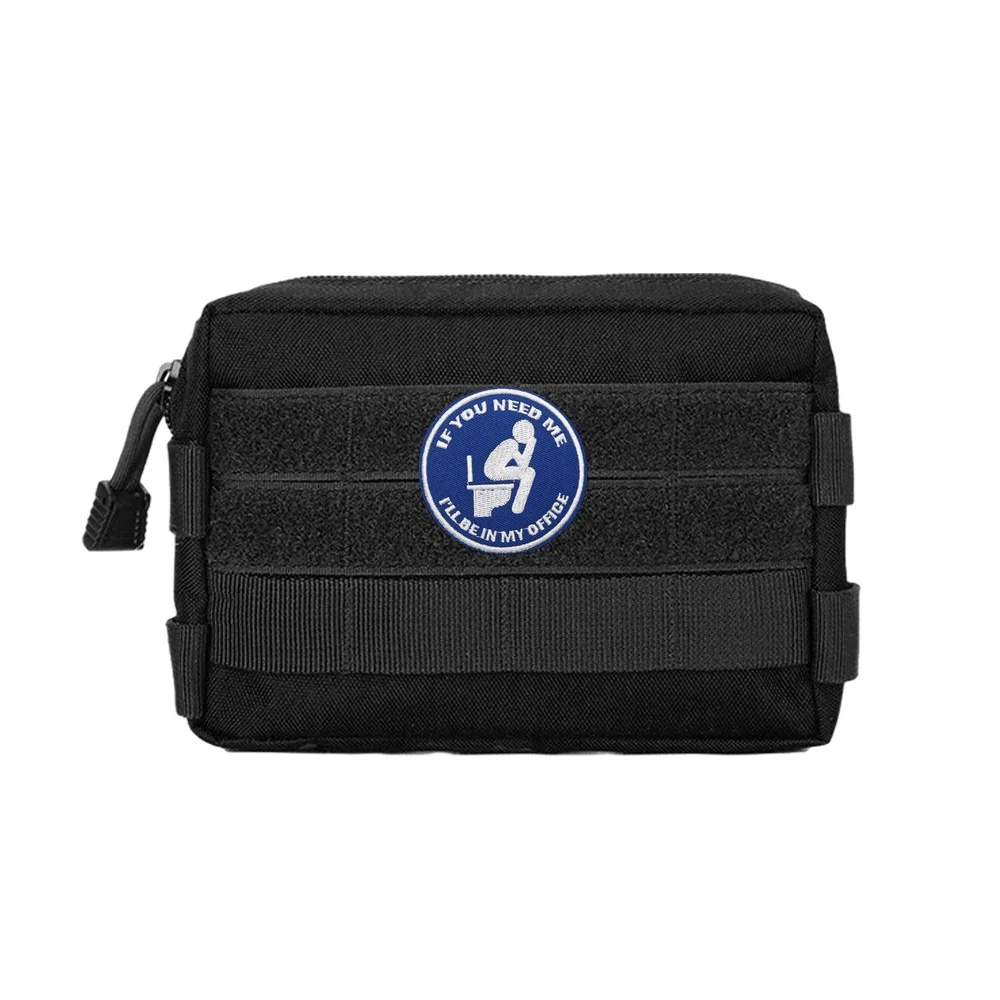 Parche táctico velcro humor de oficina para mochila Molle - imagen 3
