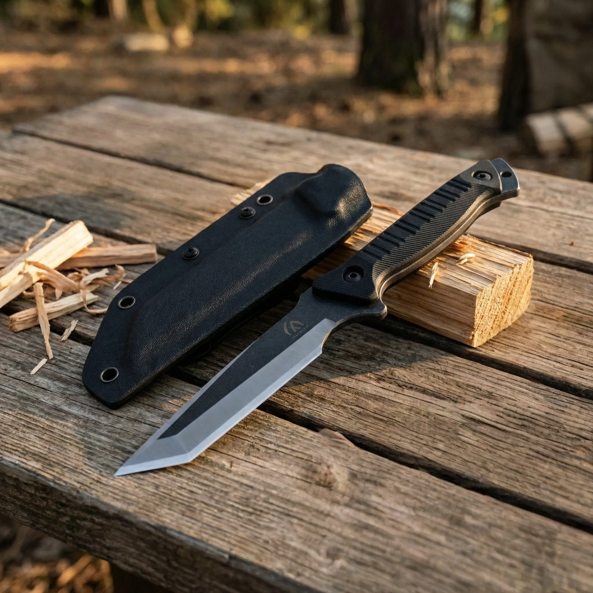 Cuchillo pequeño de acero fijo para emergencias y aire libre - imagen 2