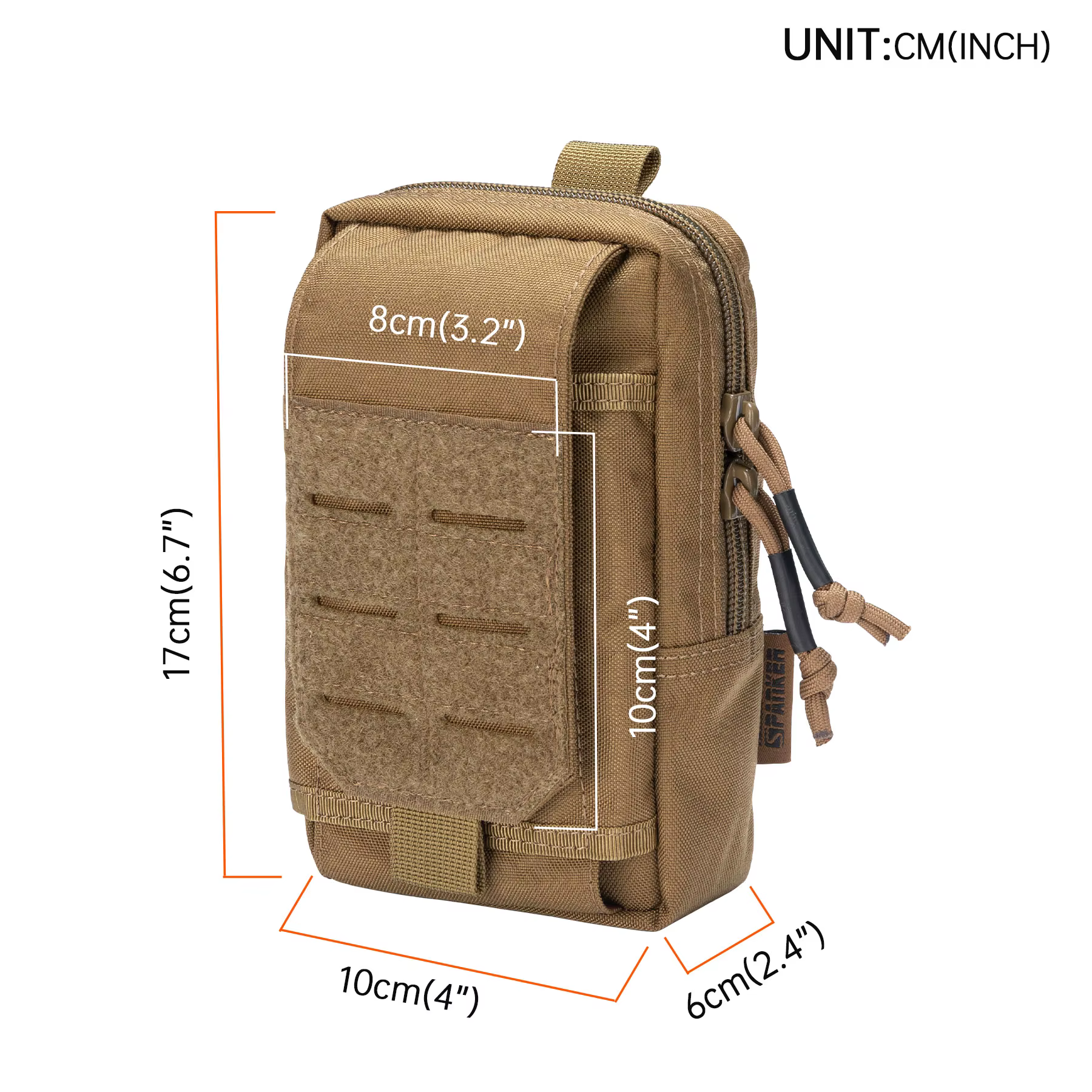 Bolsa táctica MOLLE EDC para teléfono y accesorios de caza - imagen 4