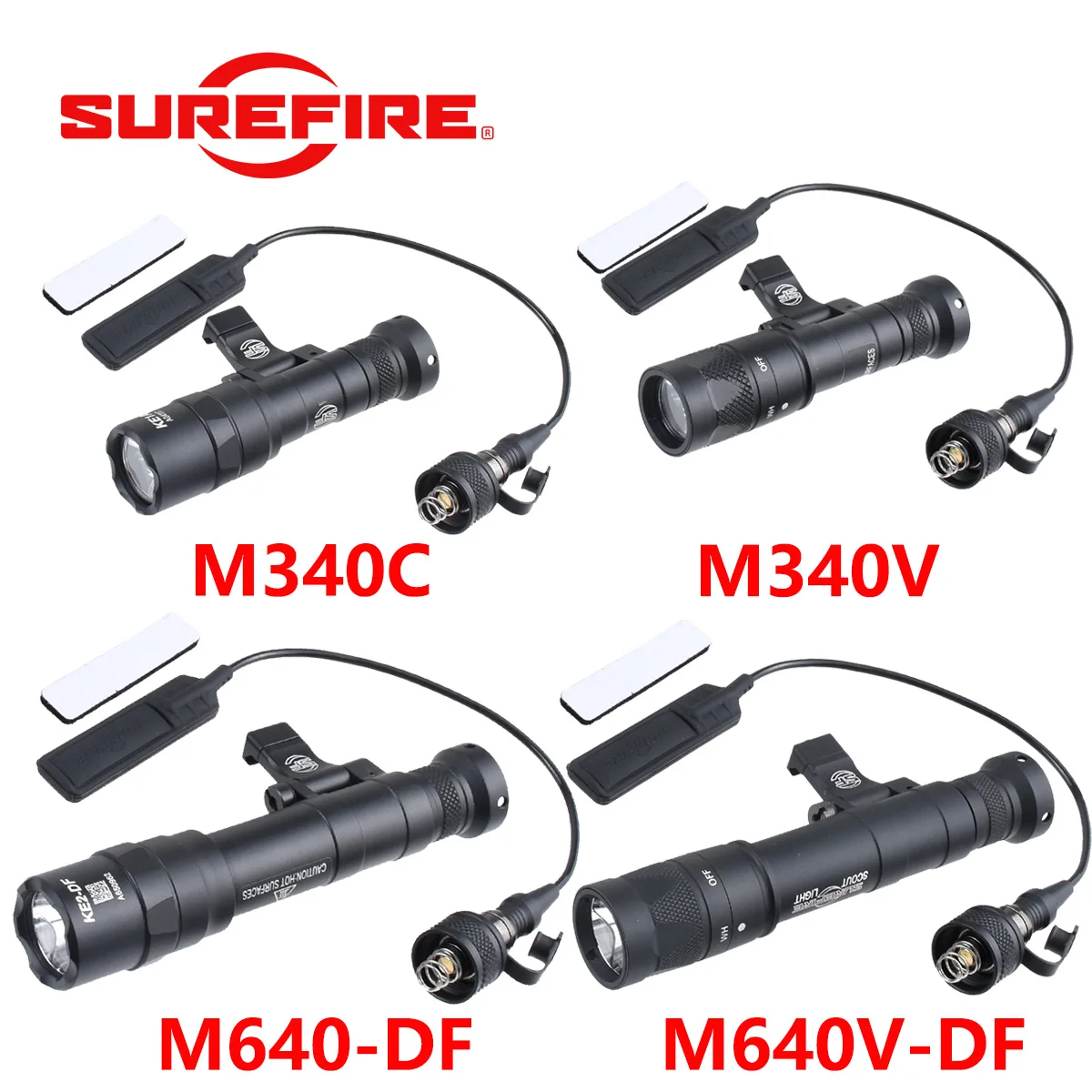 Linterna táctica Surefire M600DF, luz para rifle con Picatinny
