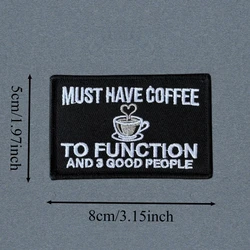 Parche táctico bordado café imprescindible para funcionar con velcro