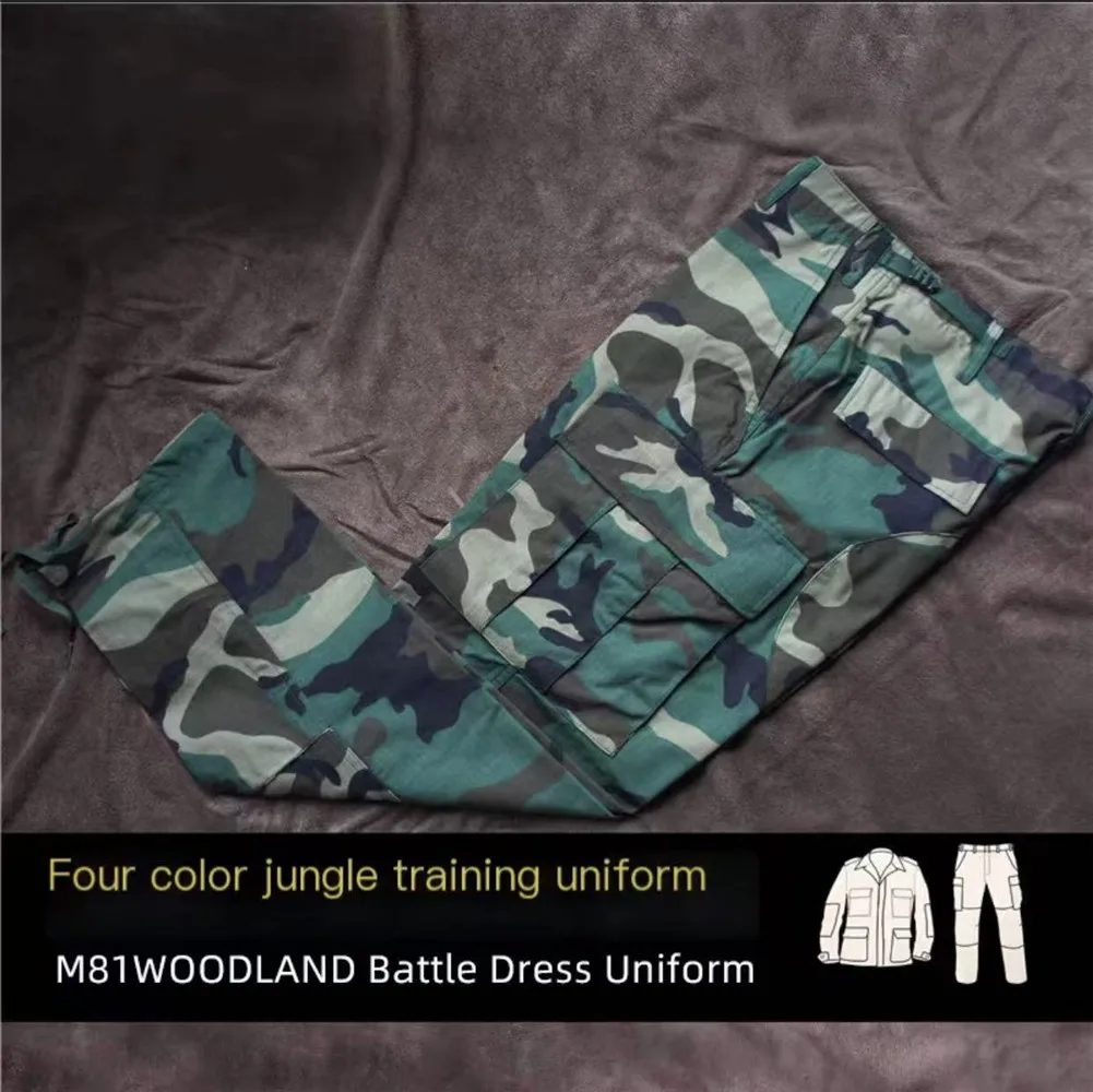 Vista general del conjunto en camuflaje M81 Woodland