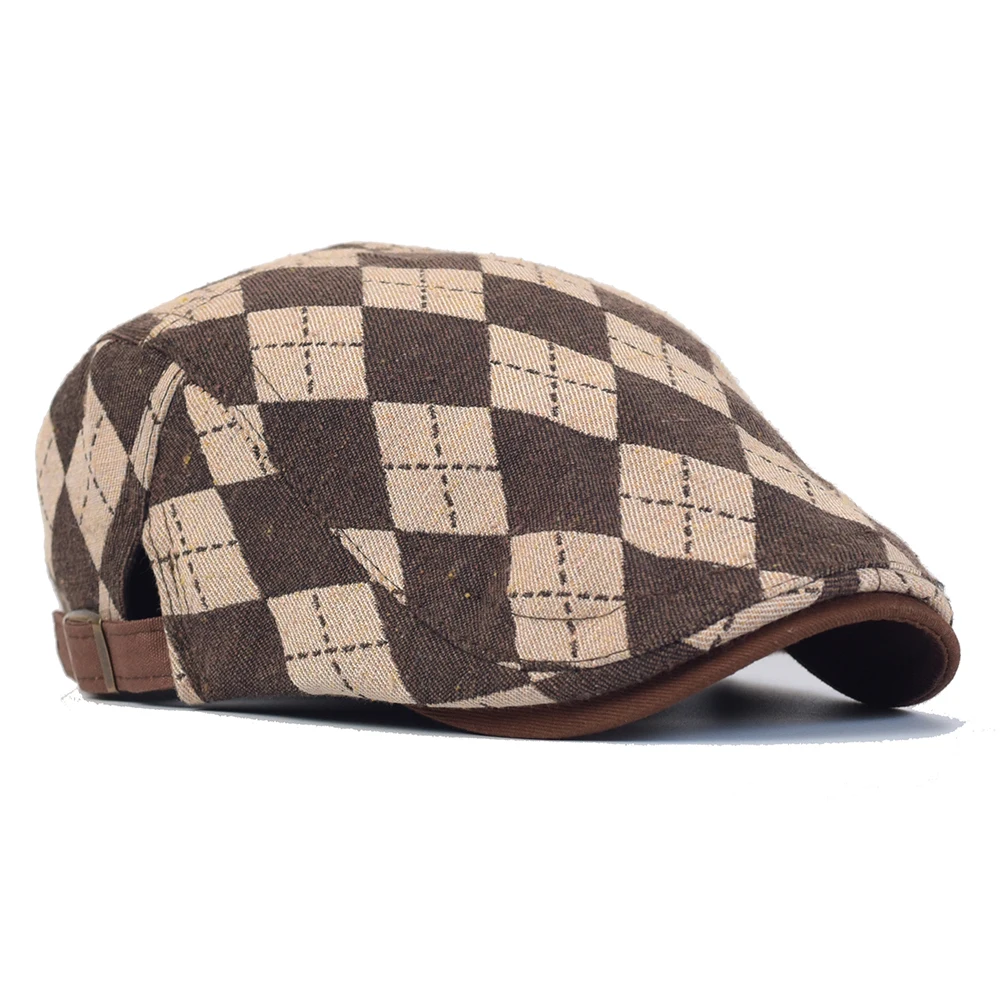 Gorra newsboy vintage transpirable de algodón ajustable rejilla - imagen 4