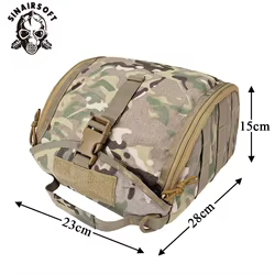 Bolsa táctica multifunción para funda de casco y máscara exterior