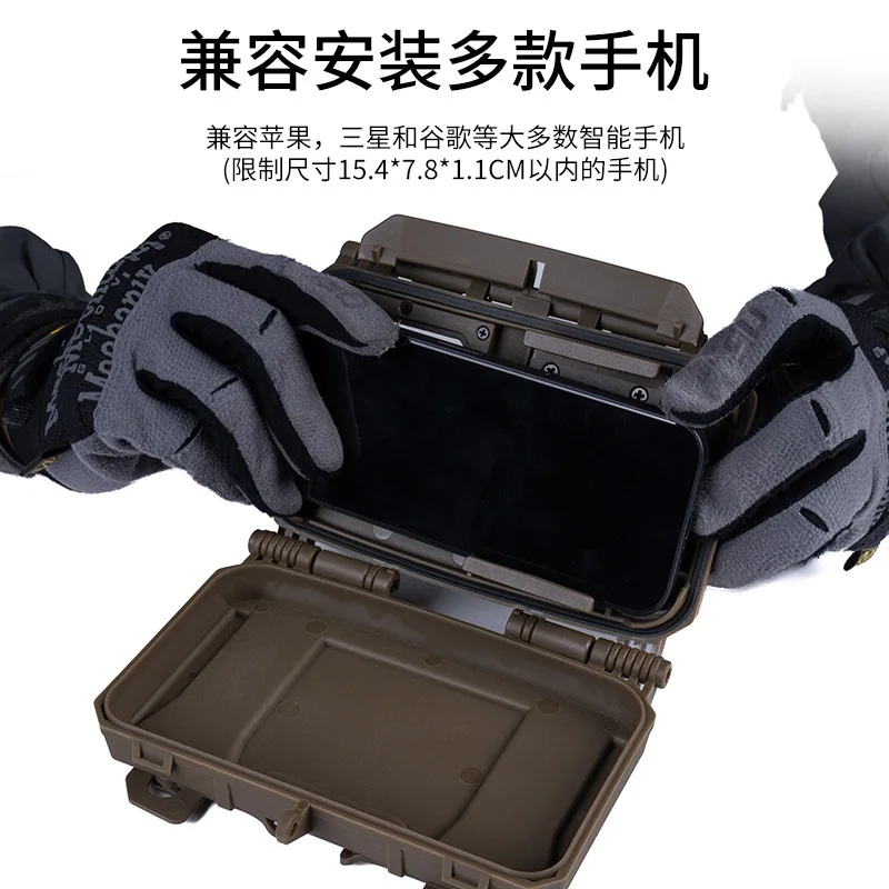 Soporte táctico para teléfono MOLLE universal POV con anclaje - imagen 3