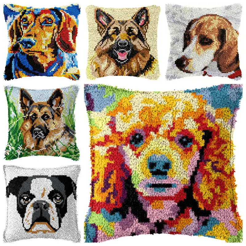 Kit de ganchillo principiantes Smyrna: almohada y alfombra animales - imagen 4