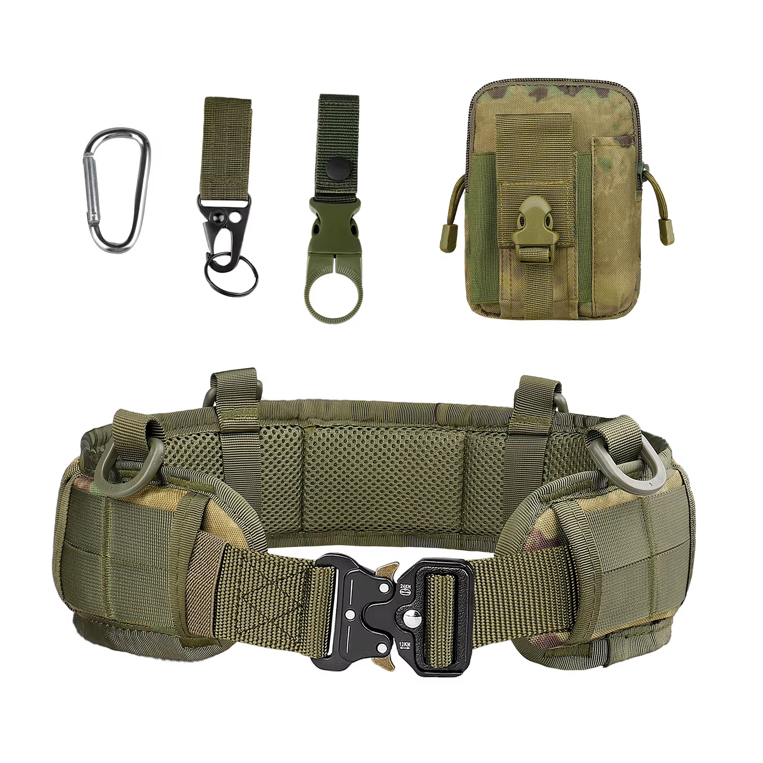 Cinturón táctico Molle acolchado Airsoft y paintball para caza