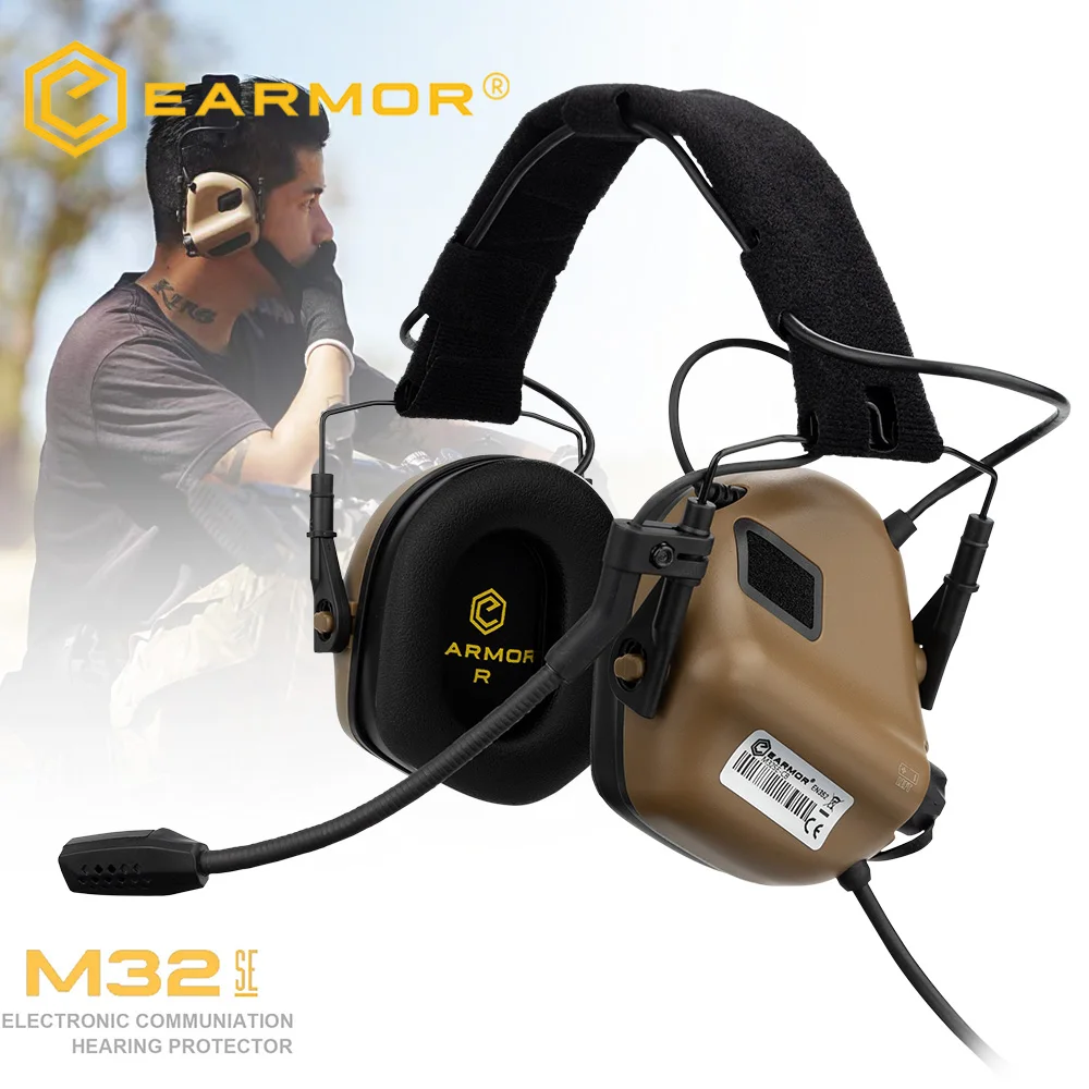 EARMOR M32 SE auriculares cancelación ruido 22dB protección auditiva táctica