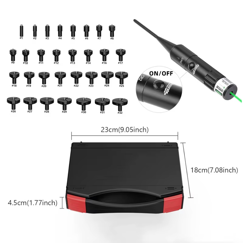 Colimador láser universal para rifle Picatinny – Kit de alineación - imagen 3