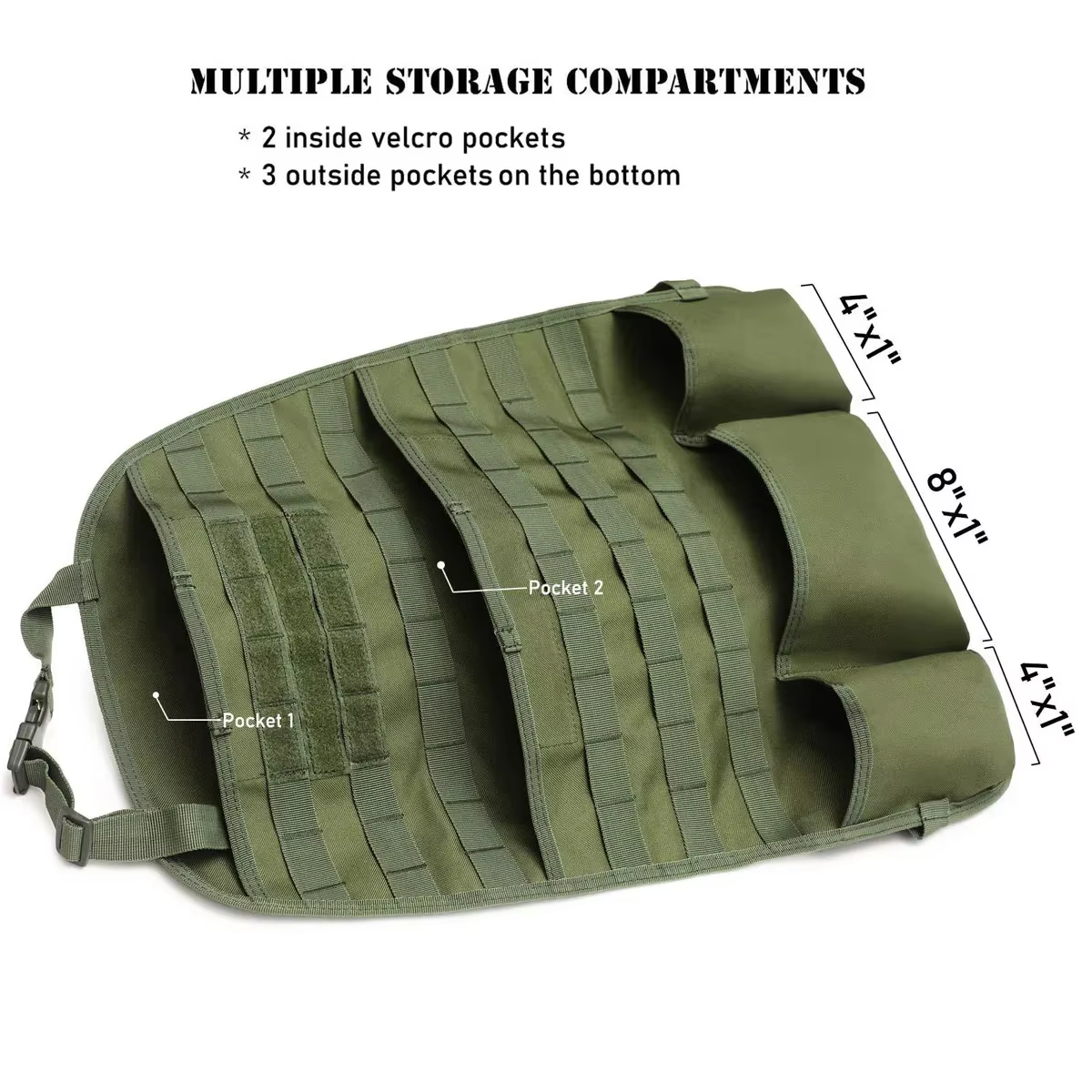 Bolsa táctica MOLLE organizadora camping y caza - imagen 3