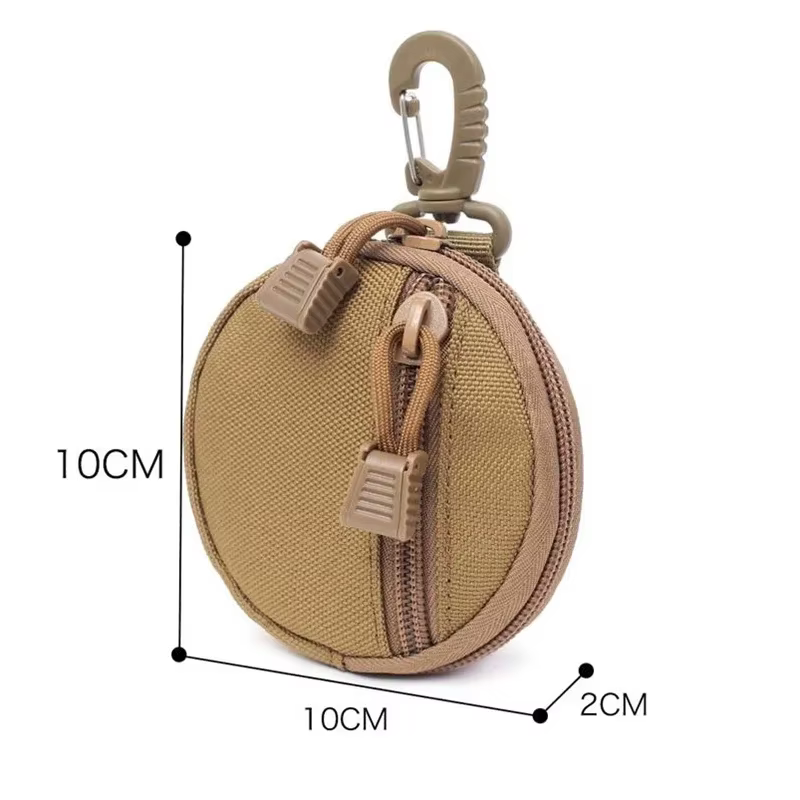 Riñonera táctica 900D nylon redonda con hebilla para llaves - imagen 4