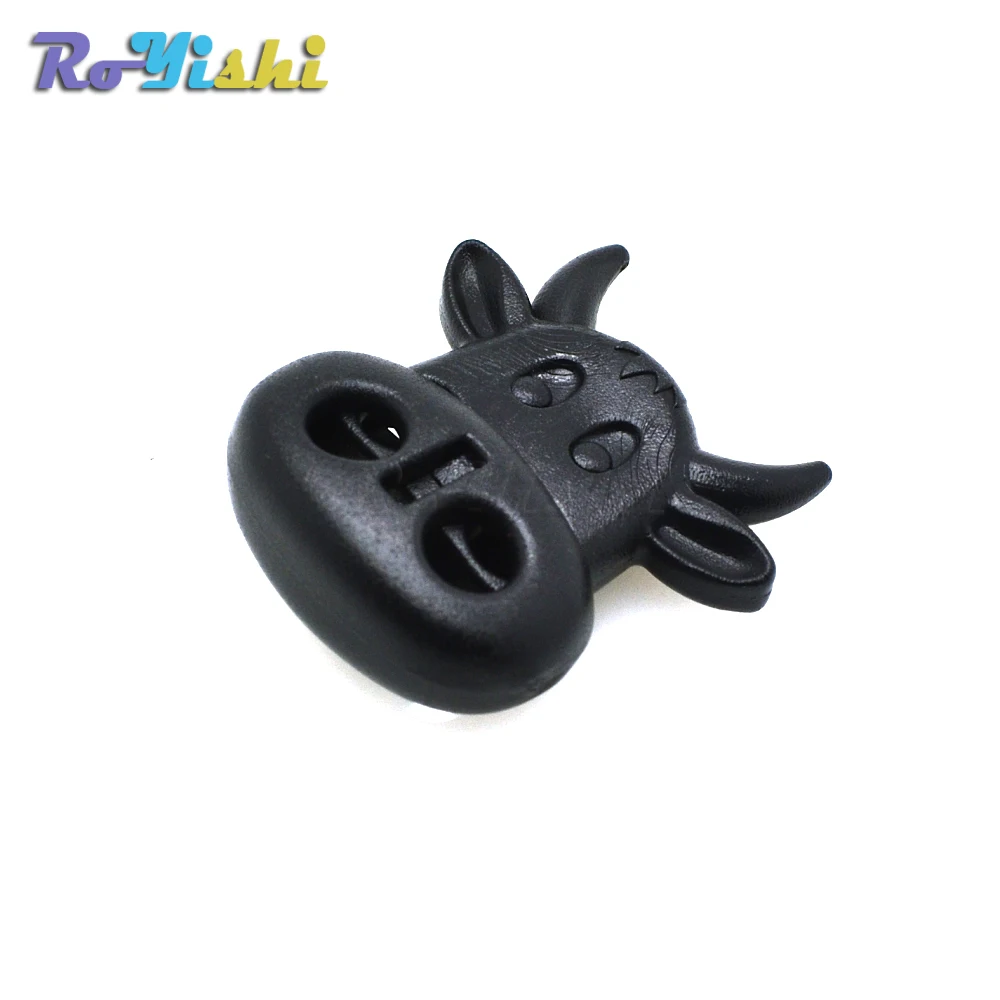 RoYishi Tapón palanca bloqueo cable estilo cabeza vaca negro - imagen 4