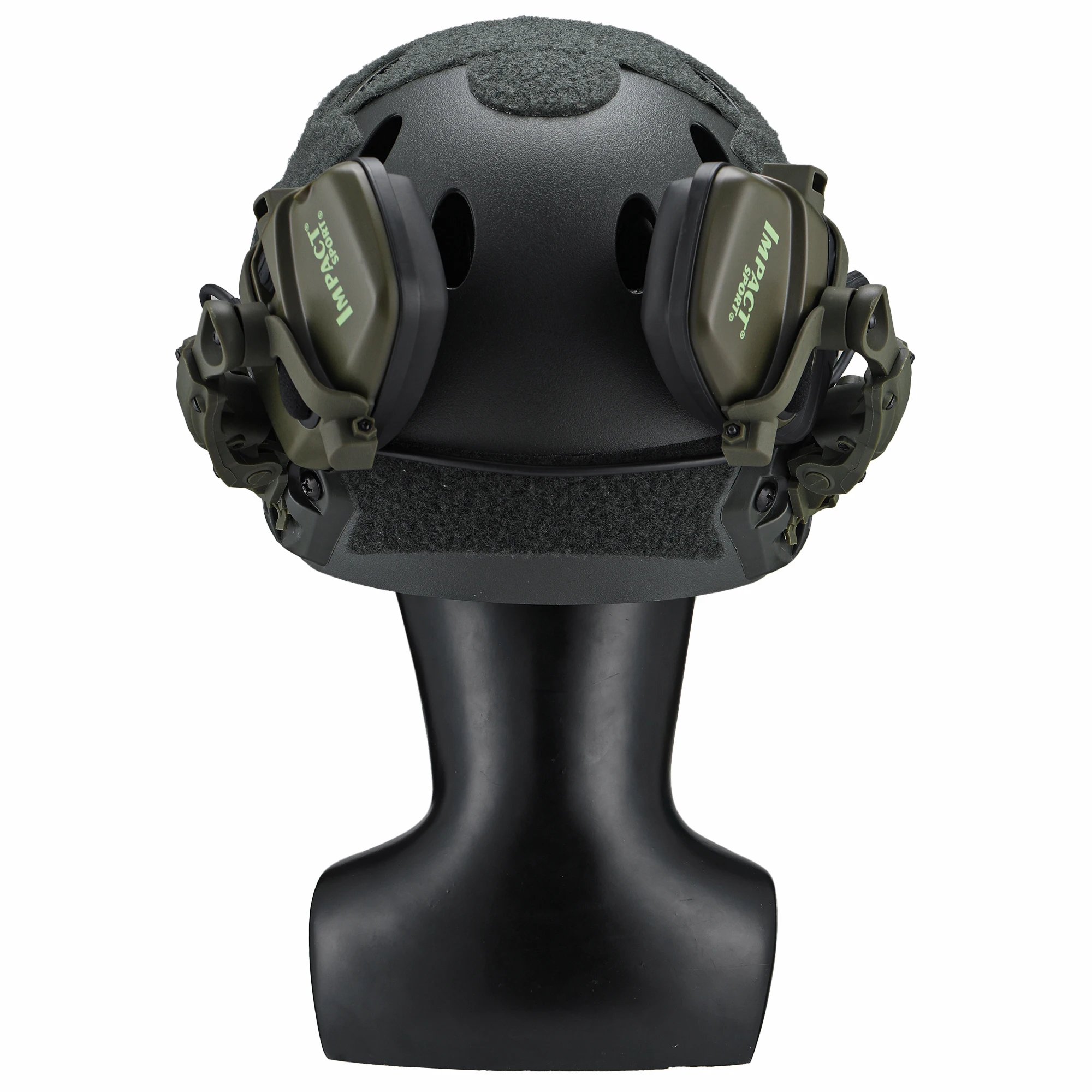 Soporte auriculares casco táctico – Fijación rápida riel trasero - imagen 5