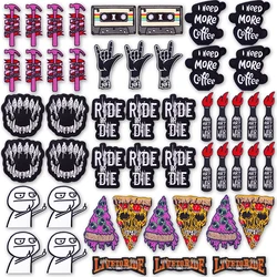 Parche bordado Ride Or Die Biker con llama y mecha de cerillas
