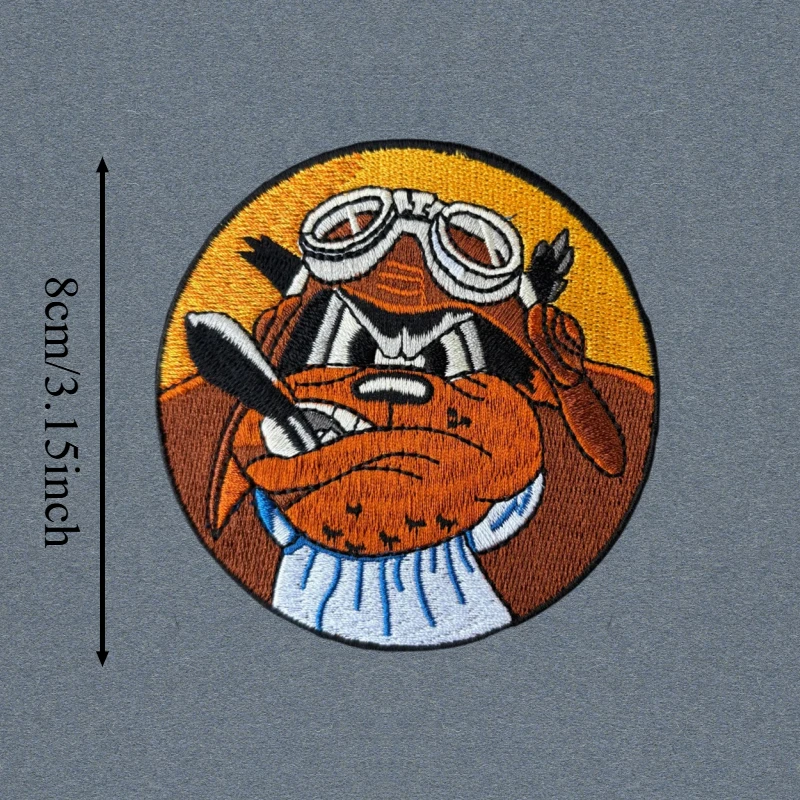 Parche bordado Bombing Squadron táctico Morale Hook&Loop para chaleco