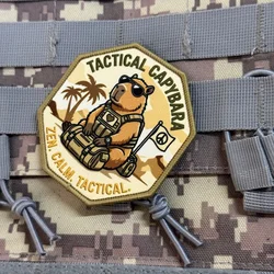 Parche táctico Capybara morale – Insignia con velcro para mochila