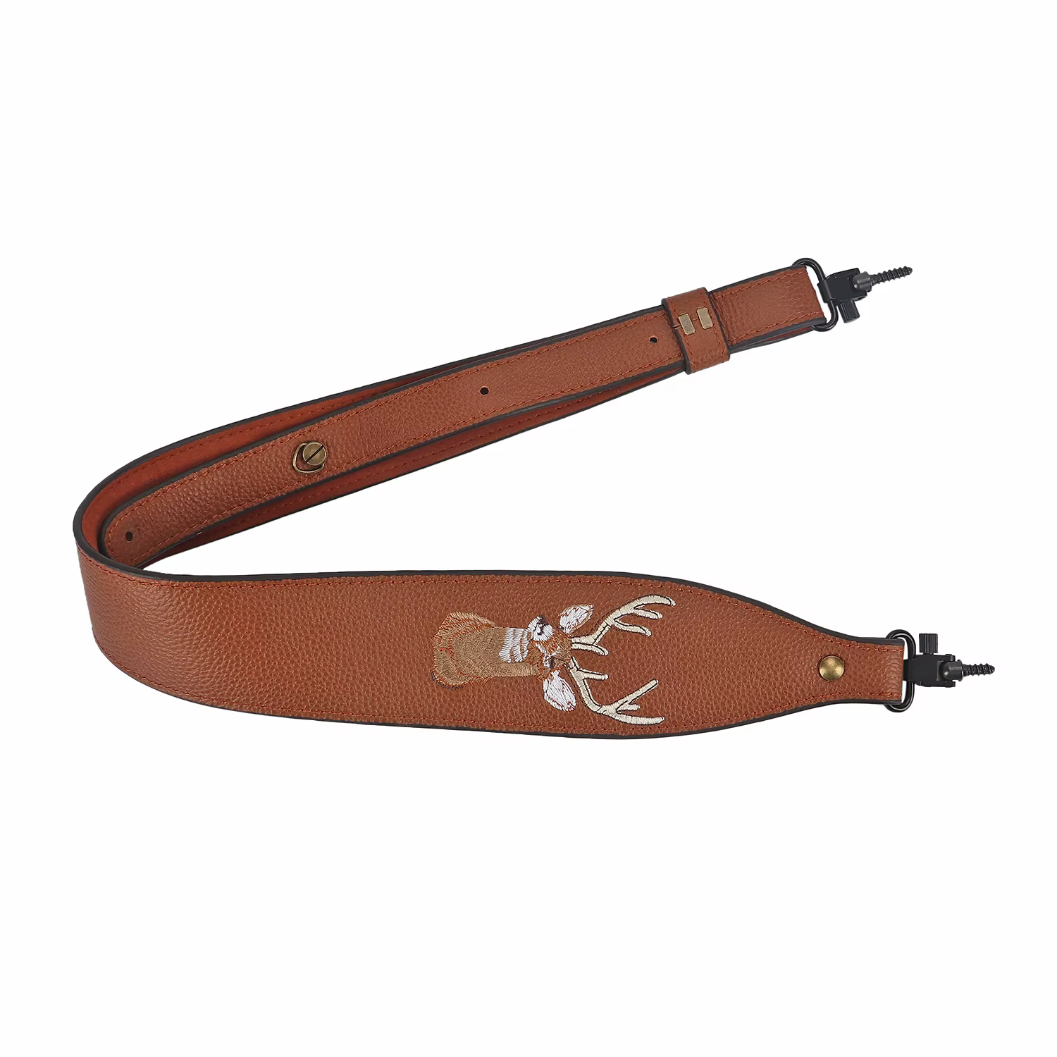 Tourbon correa táctica rifle de cuero genuino tiro ajustable marrón - imagen 3
