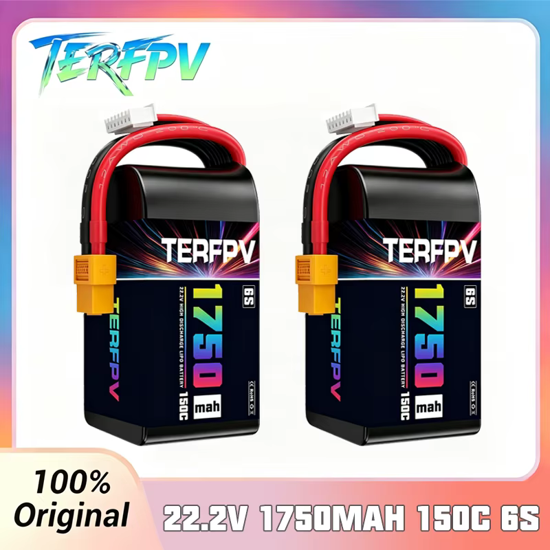 Batería LiPo TERFPV 6S 22.2V 1750mAh 150C con XT60 para Drones FPV - imagen 2