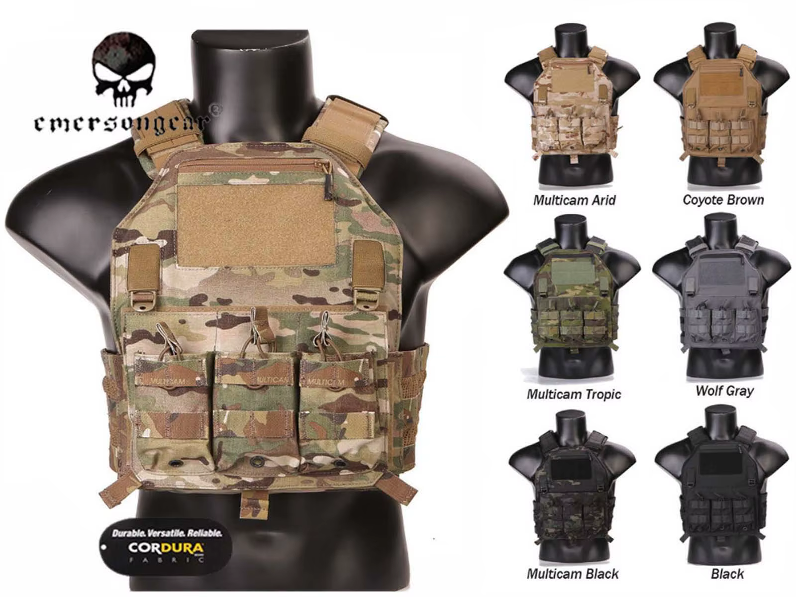 Emersongear 420 Portaplacas táctico MOLLE de combate - imagen 4