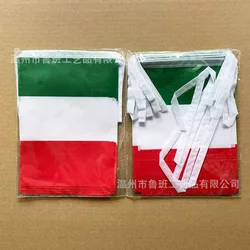 Banderines triangulares Italia – 20 unidades para fiesta temática