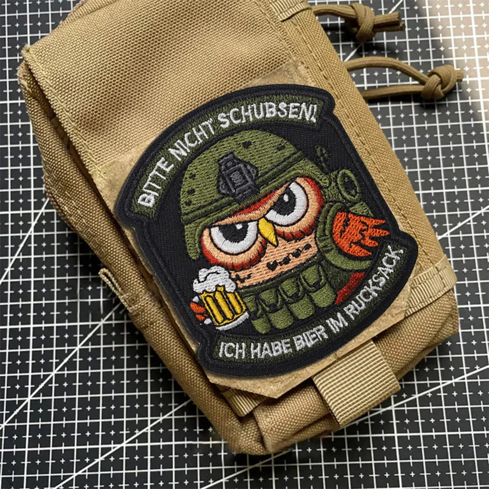 Parche militar bordado con velcro para mochila táctica - imagen 2