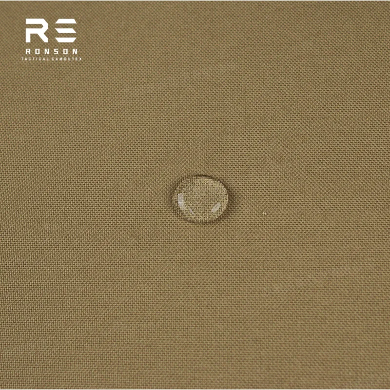 Cordura táctica impermeable de PU WR marrón, poliéster