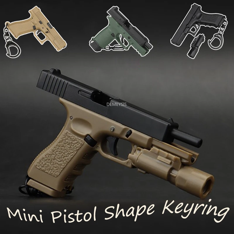 Llavero pistola miniatura realista de plástico con cargador extraíble - imagen 2