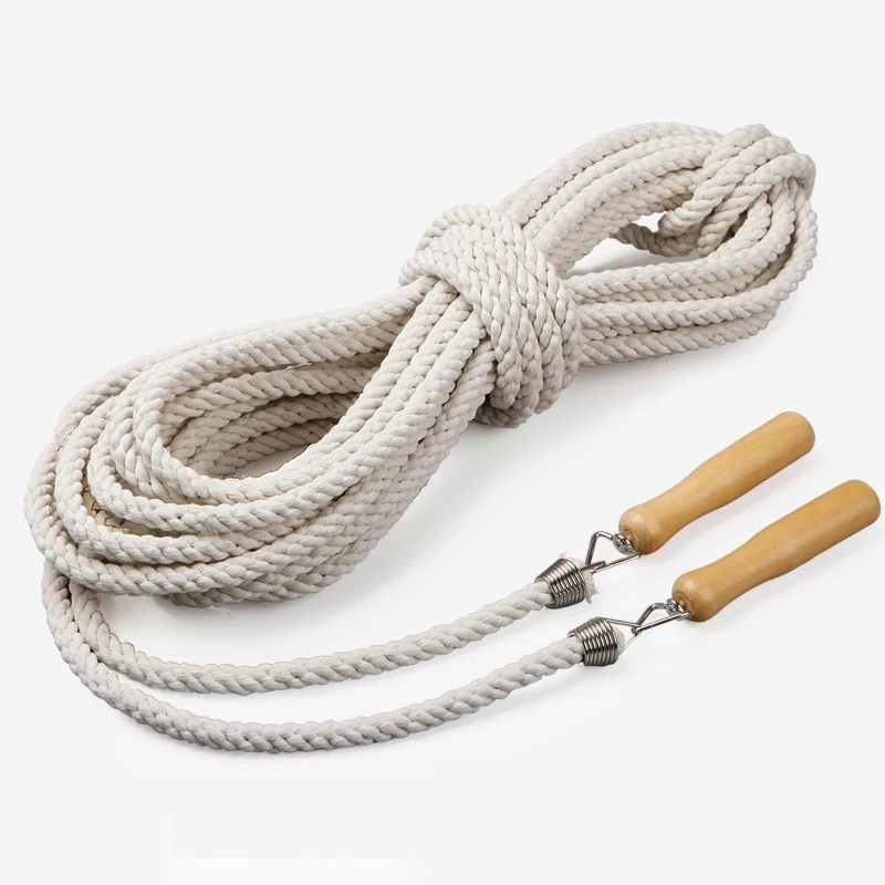 Cuerda para saltar con mango de madera – entrenamiento al aire libre - imagen 3