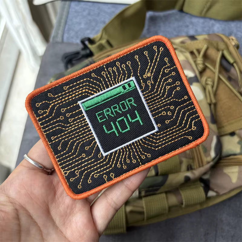 Parche táctico bordado insignia militar ERROR 404 velcro gancho-bucle - imagen 4