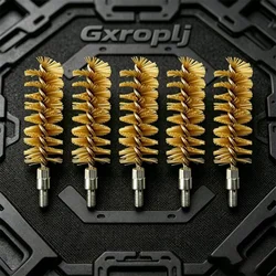 Kit limpieza armas calibre 12 con cepillos y cabezales de rosca