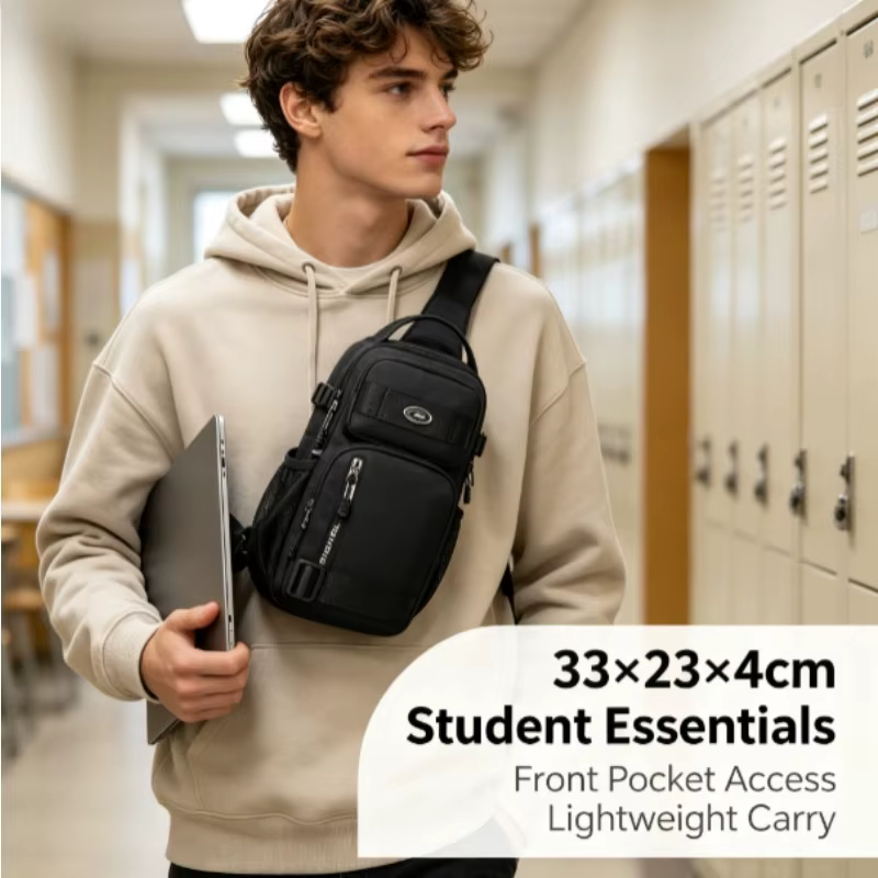 Bolsa táctica de pecho unisex bandolera de gran capacidad - imagen 4