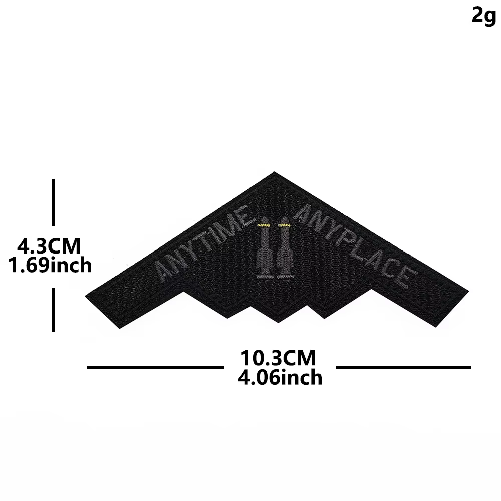 Parche táctico bordado excavadora subterránea triangular con Velcro