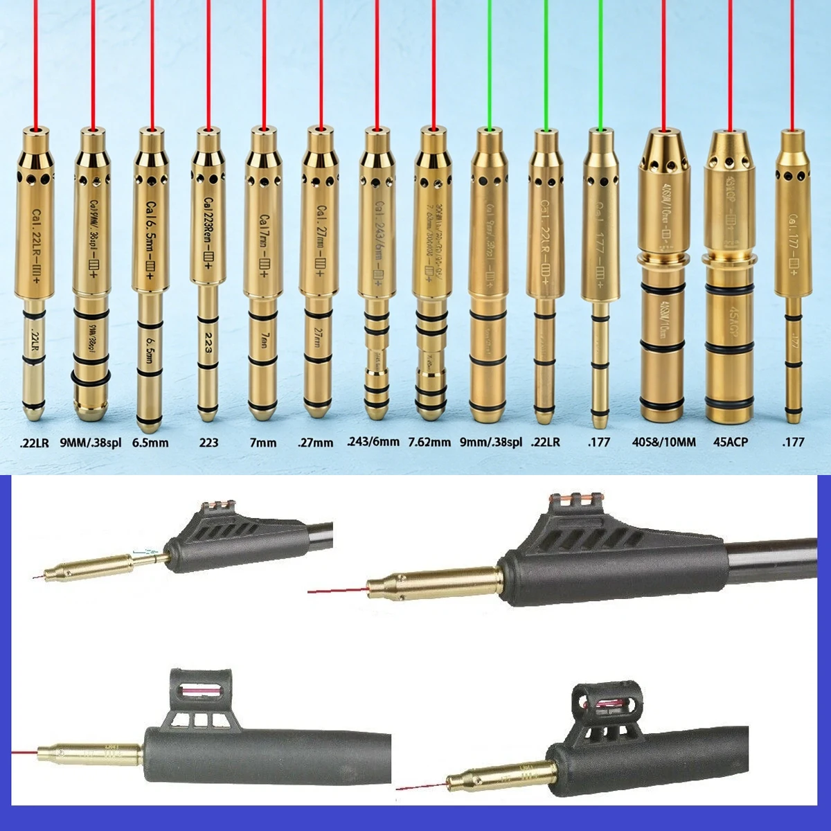 Láser táctico de calibración rojo para pistolas y rifles