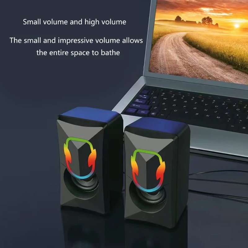 Altavoces USB gaming RGB estéreo 2.0 - Para PC de sobremesa - imagen 5