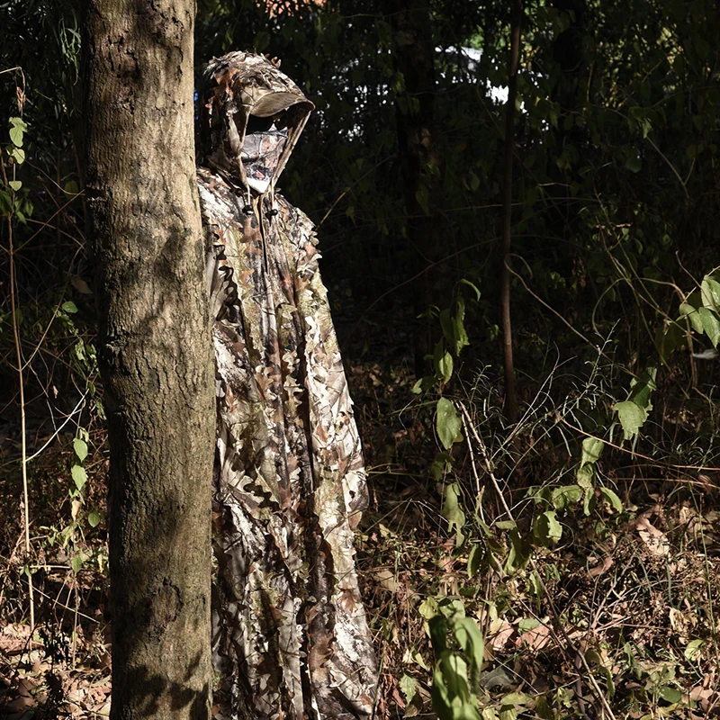 Traje Ghillie woodland camouflage caza y observación - imagen 5