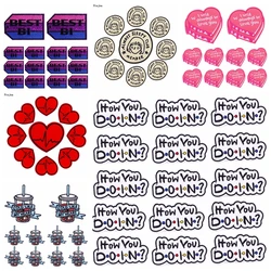 Parche termoadhesivo letras bordado para ropa y mochilas DIY