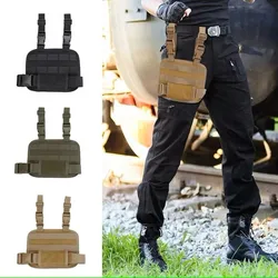 Plataforma MOLLE para pierna con panel ajustable y bolsa de cartuchos