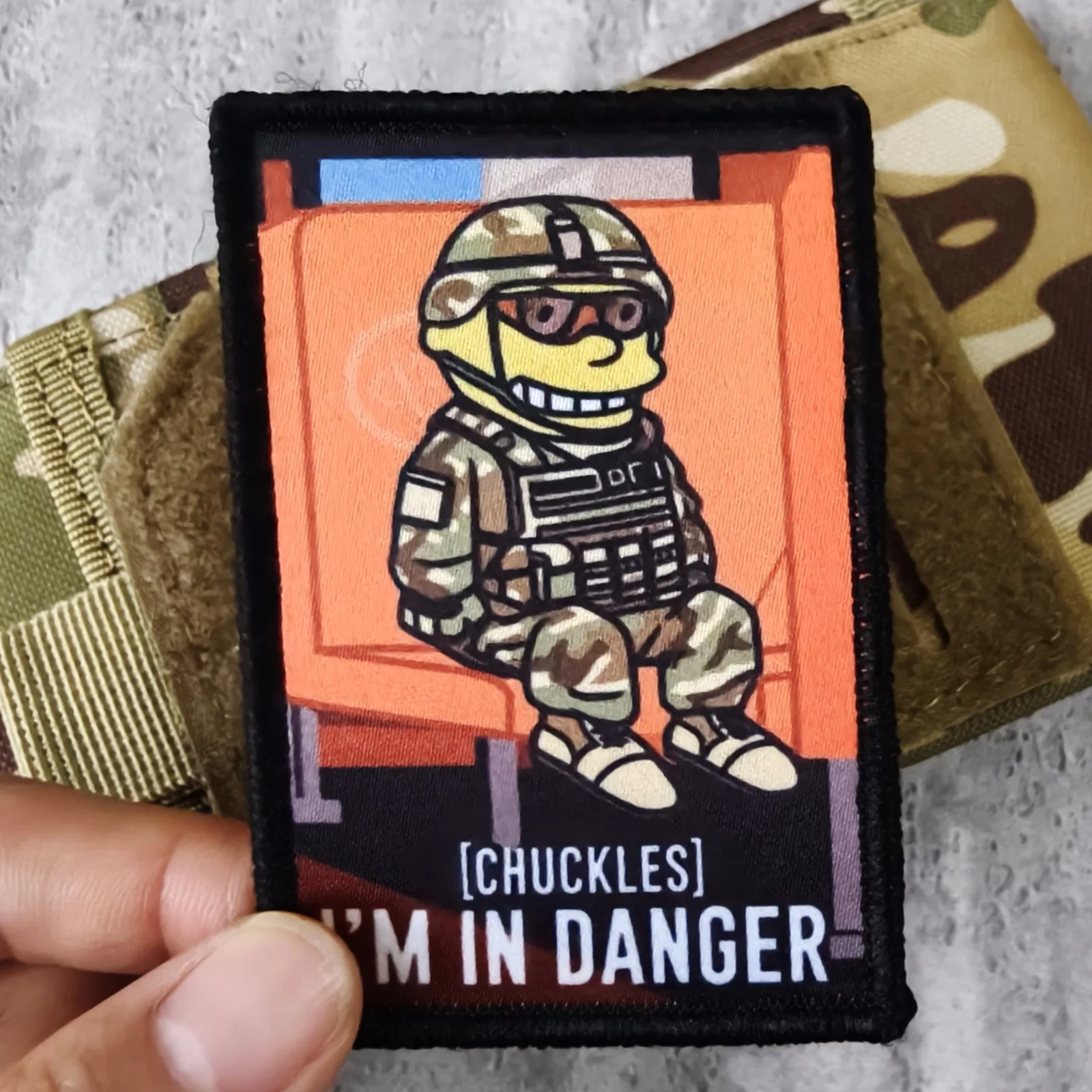 Parche táctico de meme divertido con velcro para mochilas - imagen 2