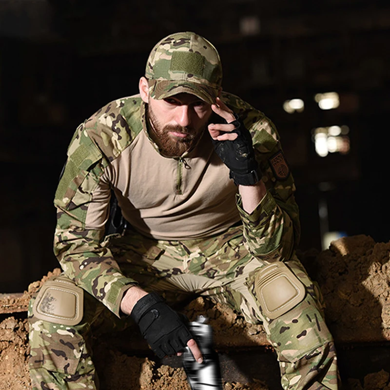 Traje táctico de rana G3 camuflaje – Manga larga y pantalón corto - imagen 2