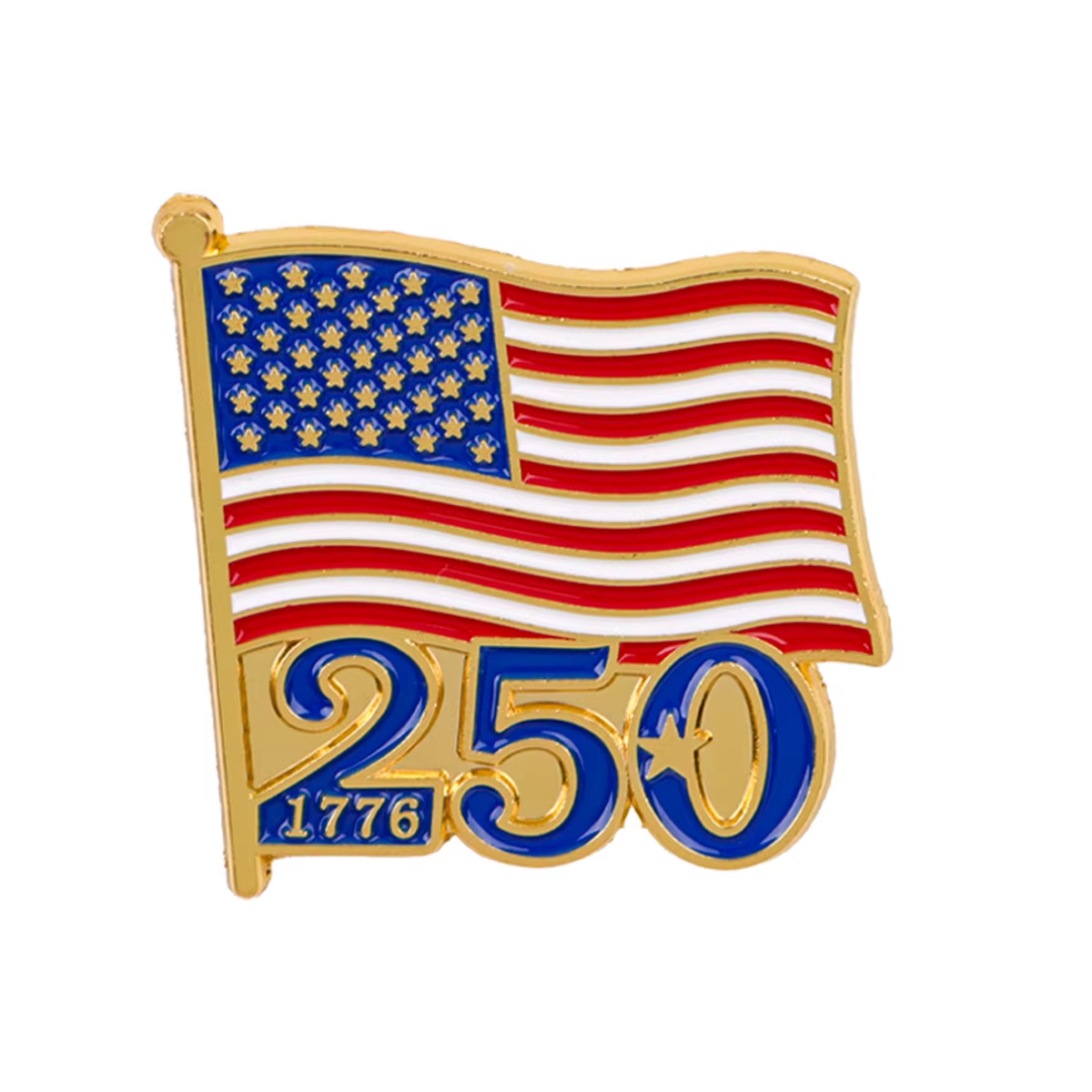 Broches esmaltados patrióticos bandera USA y águila calva - imagen 4