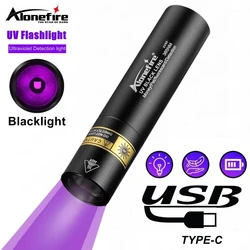 Linterna UV 365nm recargable mini inspección profesional