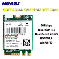Tarjeta WiFi NGFF M.2 Atheros QCA6174A 802.11ac Bluetooth 4.2