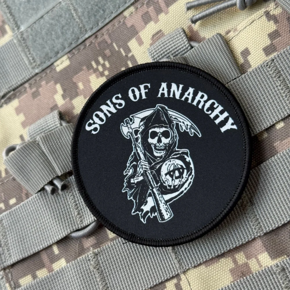 Parches tácticos Sons of Anarchy Moral PVC Gancho y Bucle - imagen 5