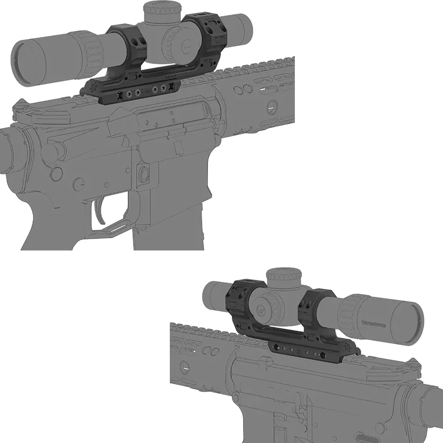 Vector X-Mod Montura 30mm Picatinny QD de una pieza para AR-15 - imagen 5