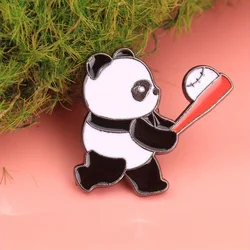 Panda Power Swing insignia táctica de béisbol esmalte degradado