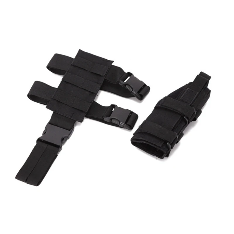 Funda táctica nailon universal para pistola con plataforma muslo