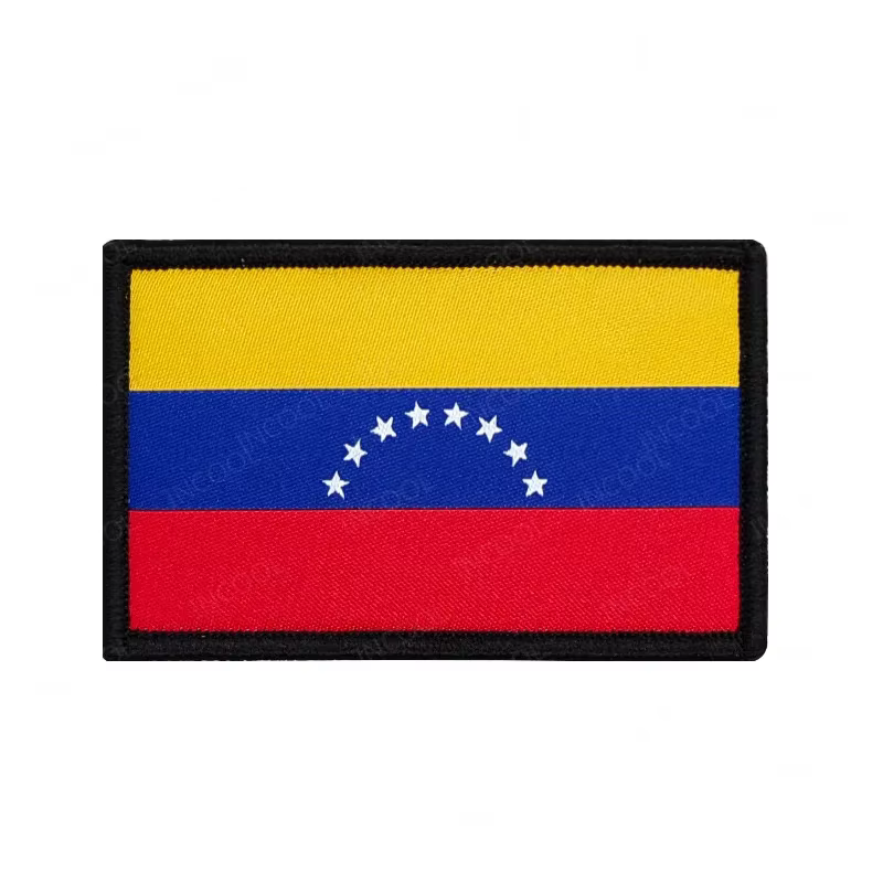 Parche bordado bandera Venezuela – Insignia táctica reflectante para hombro - imagen 5