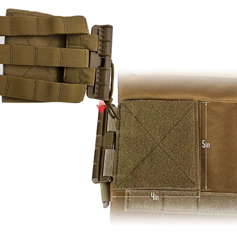 Hebillas de liberación rápida para chaleco táctico MOLLE Airsoft - imagen 5