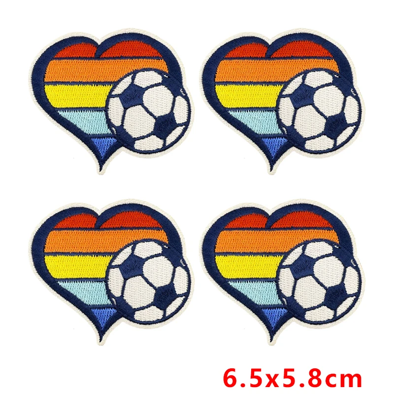 Parche bordado fútbol termoadhesivo para coser y planchar - imagen 3